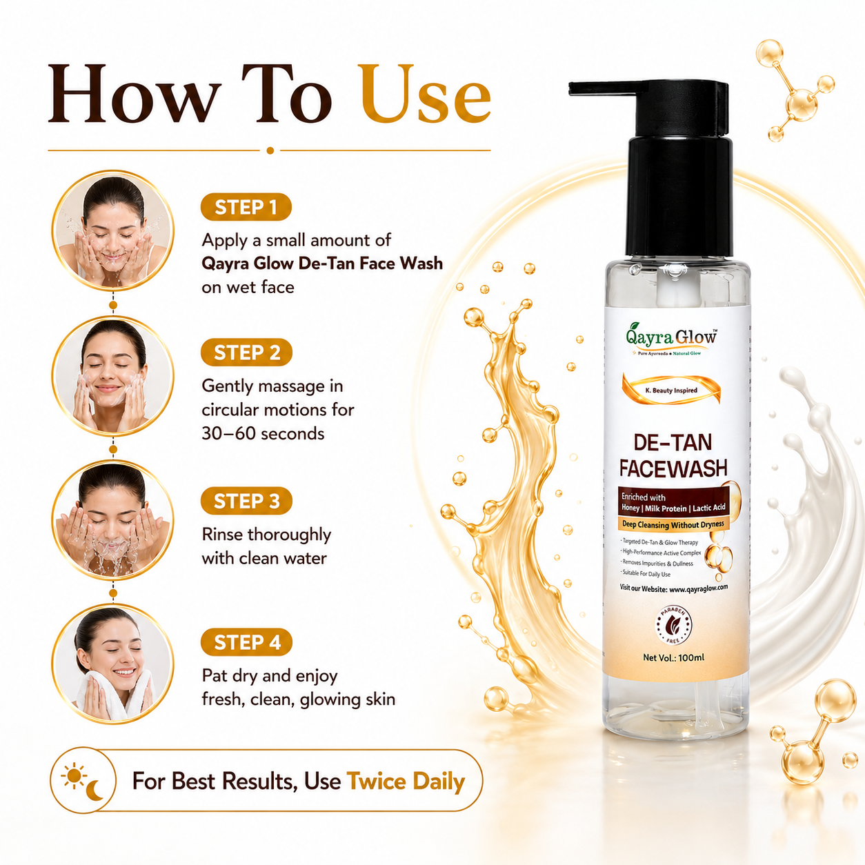 de tan facewash de tan facewash